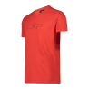 T-shirt stretch da uomo con logo in cotone cmp
