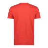 T-shirt stretch da uomo con logo in cotone cmp