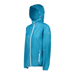 Giacca antipioggia con cappuccio Ripstop donna pack pocket cmp