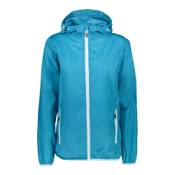 Giacca antipioggia con cappuccio Ripstop donna pack pocket cmp