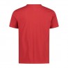 T-shirt stretch da uomo con logo in cotone CMP