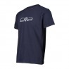 T-shirt stretch da uomo con logo in cotone CMP