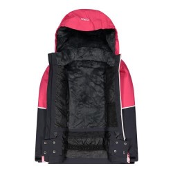 Giacca da sci color block in twill da bambina cmp