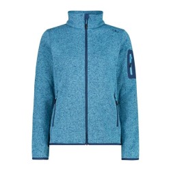 Giacca in pile da donna in Knit-Tech mélange Cmp