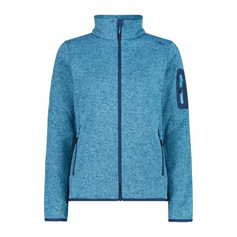 Giacca in pile da donna in Knit-Tech mélange Cmp