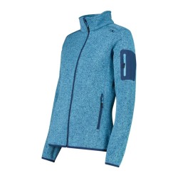Giacca in pile da donna in Knit-Tech mélange Cmp
