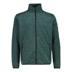 Giacca in Pile da uomo in knit-tech mélange cmp