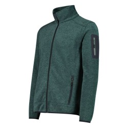 Giacca in Pile da uomo in knit-tech mélange cmp