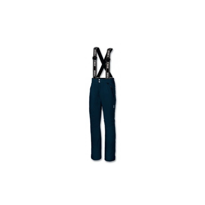 Pantaloni da Sci per Bambini Brugi JW11 in tessuto impermeabile, bretelle regolabili idrorepellente antivento