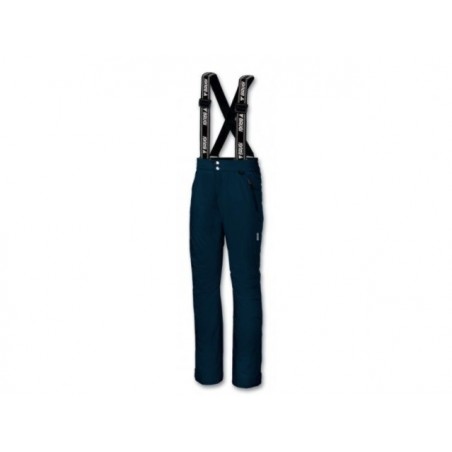 Pantaloni da Sci per Bambini Brugi JW11 in tessuto impermeabile, bretelle regolabili idrorepellente antivento